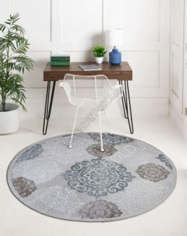 Ковер бельгийский 38001-6555-61 Genova (Вискоза) круглый