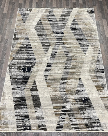 Ковер турецкий 3526_1 FLORIDA (Полиэстер, бежевый, серый)