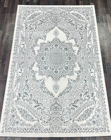 Ковер турецкий A3584A Lowa (Полиэстер хит-сет, серый, кремовый)