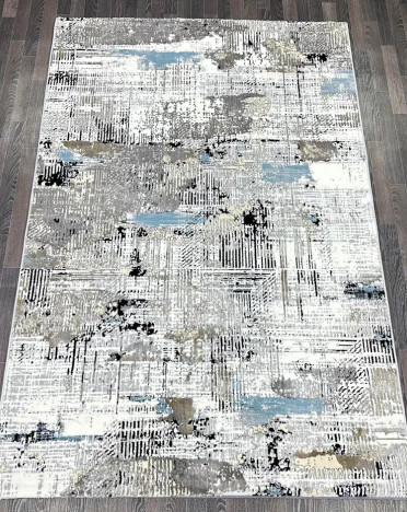 Ковер турецкий B026A SANANDAJ (Полиэстер хит-сет, серый)