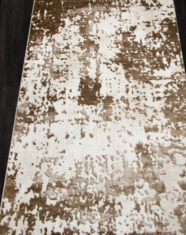 Ковер турецкий O1444-70 SAMIRA (Полиэстер хит-сет, коричневый, кремовый)