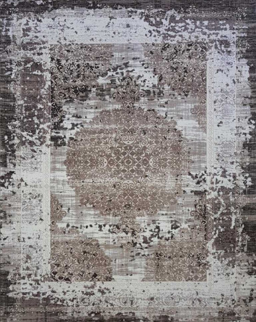 Ковер турецкий 6302 Sanat Viscon (Полиэстер хит-сет, бежевый)