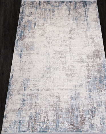 Ковер турецкий A100AA Elexus Olimpos (Бамбуковый шелк, серый, голубой)