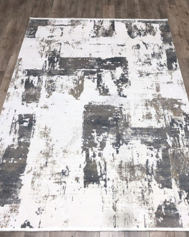 Ковер турецкий AS960 Elexus Olimpos (Бамбуковый шелк, бежевый, серый)