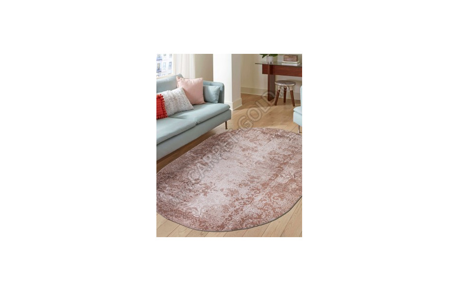 Ковер турецкий овальный 03708A BROWN - коллекция ARMINA