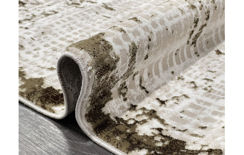 Турецкий ковер 40359C_KAHVE / VIZON ОВАЛ