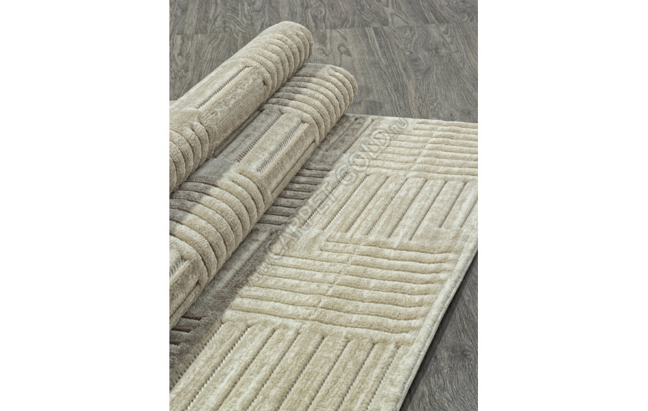 Ковер E137AP - BEIGE / BEIGE - Прямоугольник - коллекция JUNO