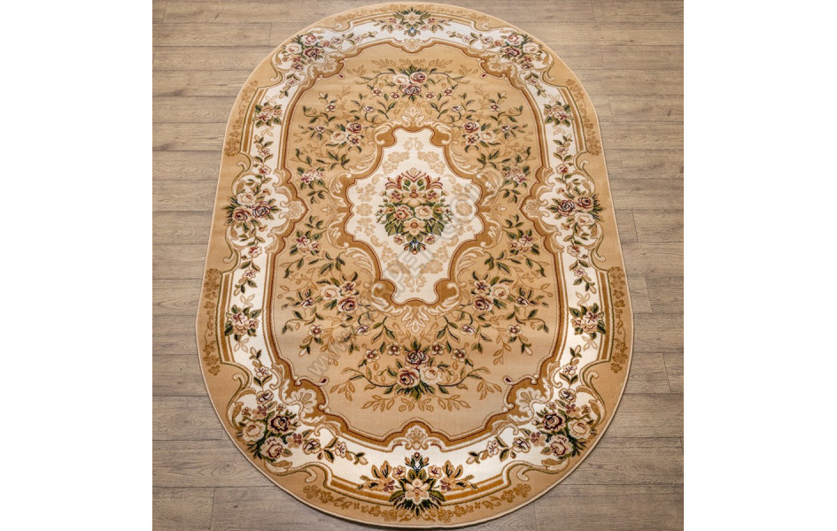 Ковры дизайн 20606 цвет 22155 Акварель овал